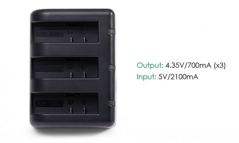 Зарядний пристрій для батарей Xiaomi Yi 4K Triple charger